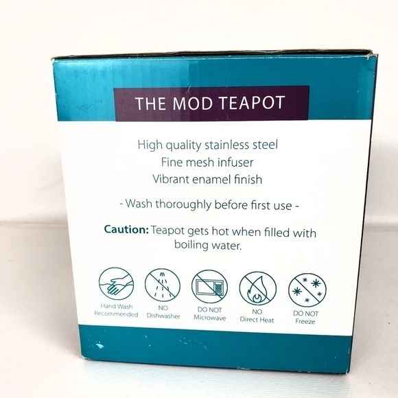 STEEPED Tea Mod Teapot w/ Teacup & Saucer Set - Picture 7 of 9